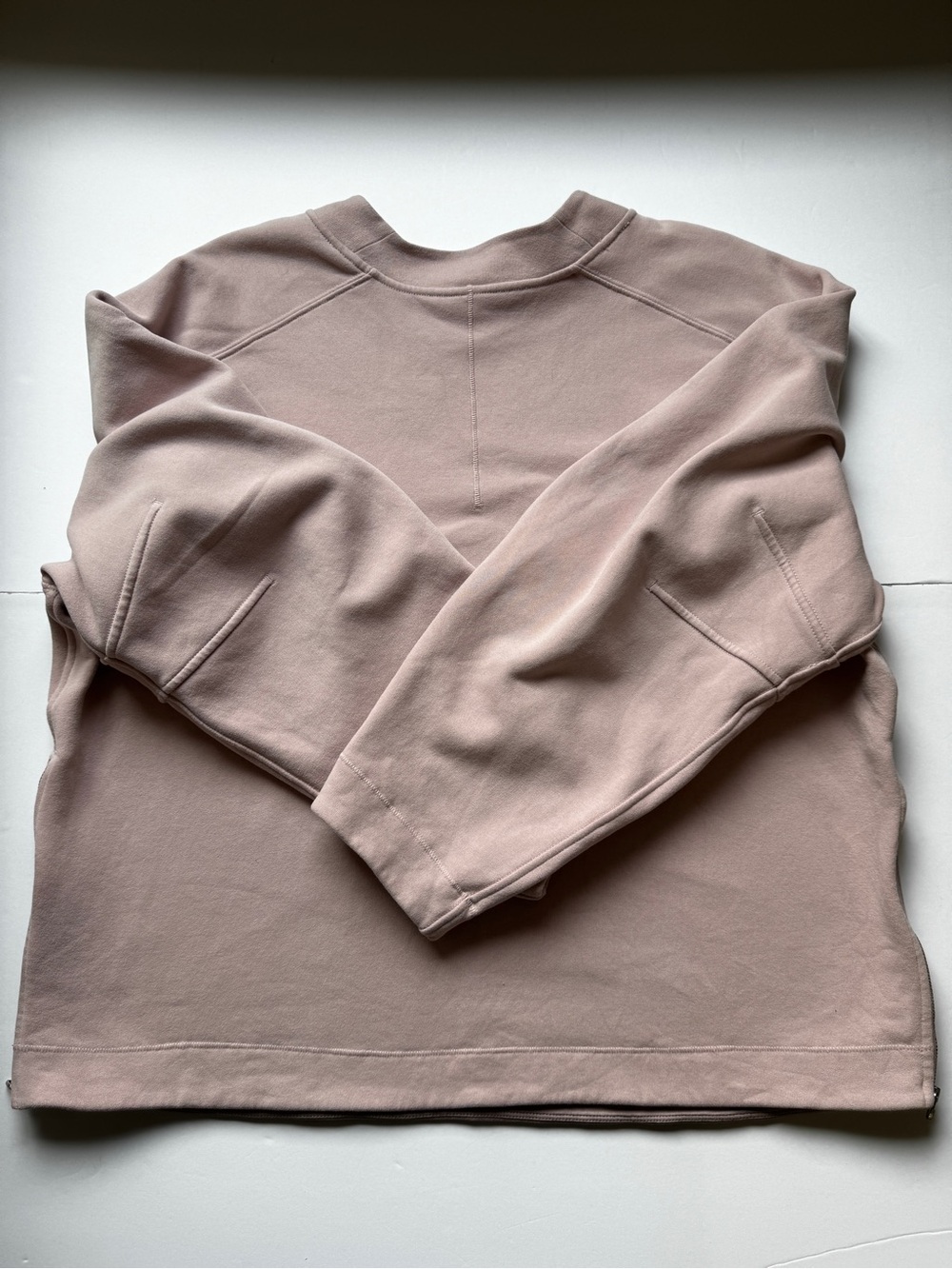 Lululemon Loungeful Relaxed-Fit Crewneck Sweatshirt Mink Berry Fleece L *Flaw - Picture 13 of 13